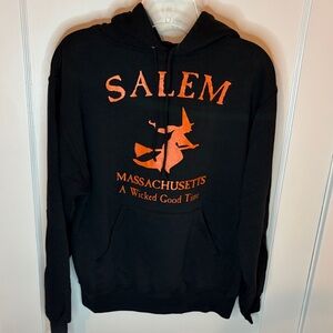 Halloween Witch Salem Black Hoodie
